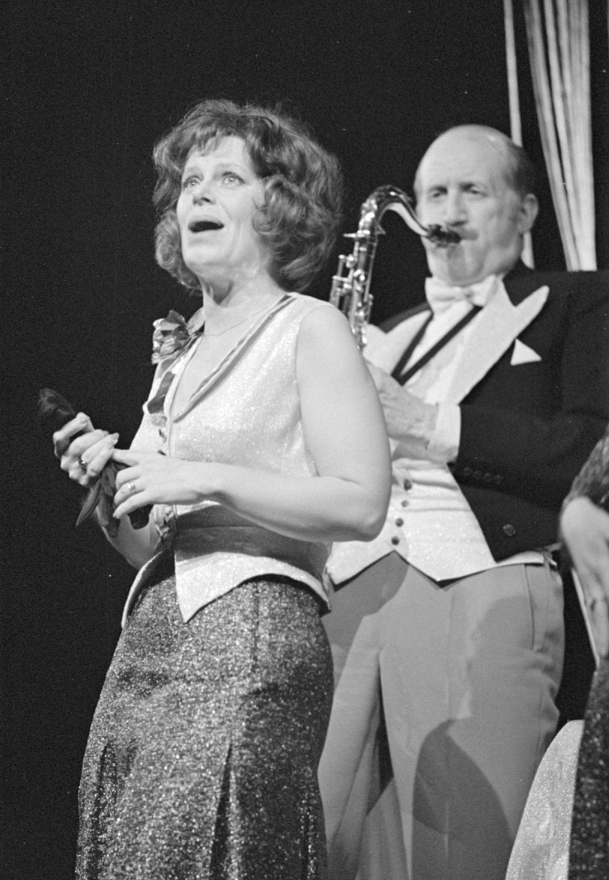 Herečka Anna Ferencová a saxofonista Evžen Jegorov.