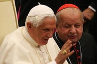 Papież Benedykt XVI i kardynał Stanisław Dziwisz