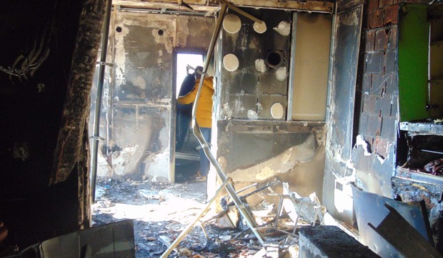 Stan u kome je došlo do eksplozije i požara