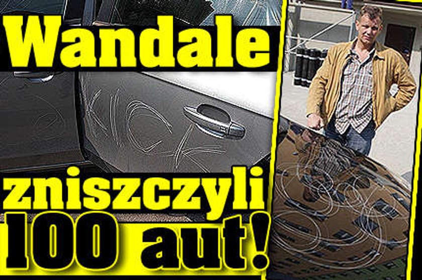 Wandale zniszczyli 100 aut!