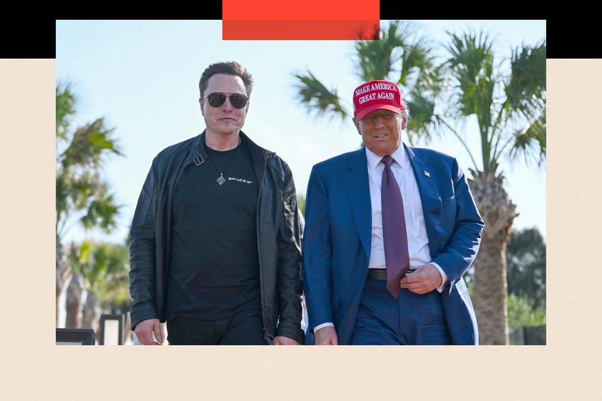 Ilon Mask i Donald Tramp prisustvuju šestom probnom letu Spejs Iksove rakete Staršip | Foto: Getty Images