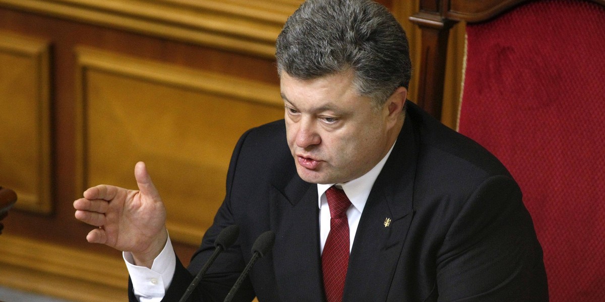 Prezydent Ukrainy Petro Poroshenko