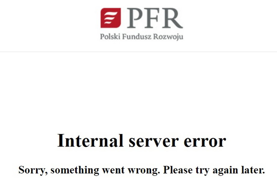 We wtorek przed południem strona internetowa PFR nie działała.
