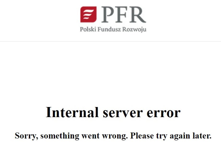 We wtorek przed południem strona internetowa PFR nie działała.