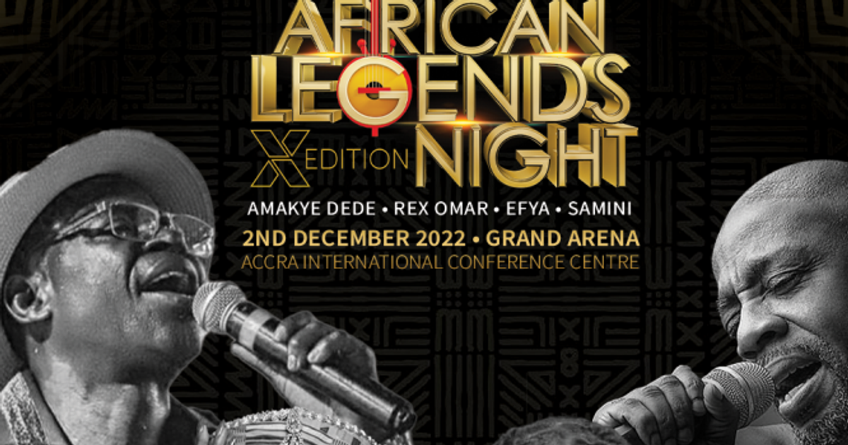 Amakye Dede, Rex Omar, Efya, and Samini headline African Legends Night in December - Vimarsana News