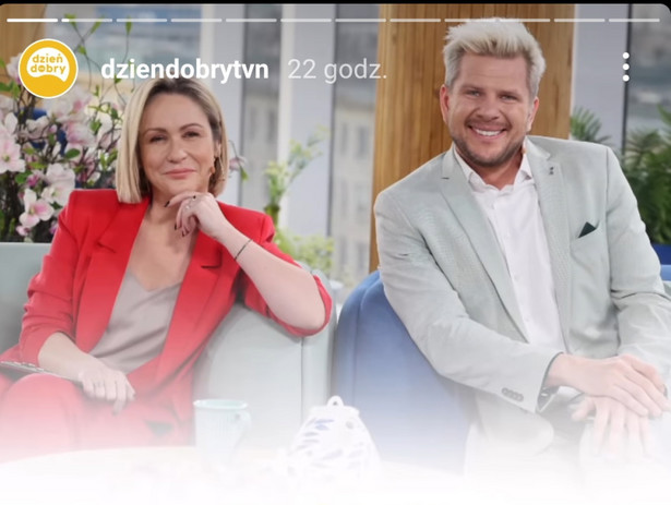 Małgorzata Ohme i Filip Chajzer w studiu DDTVN