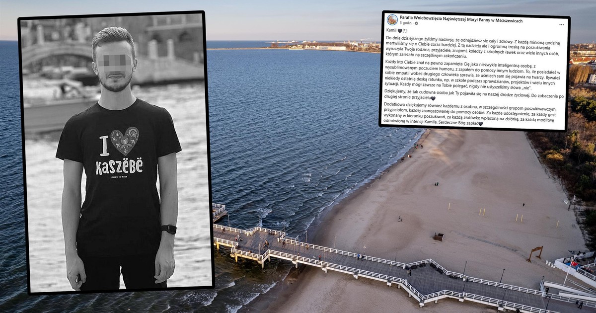 Na plaży w Gdańsku znaleziono ciało Kamila. Pożegnanie parafii chwyta za serce