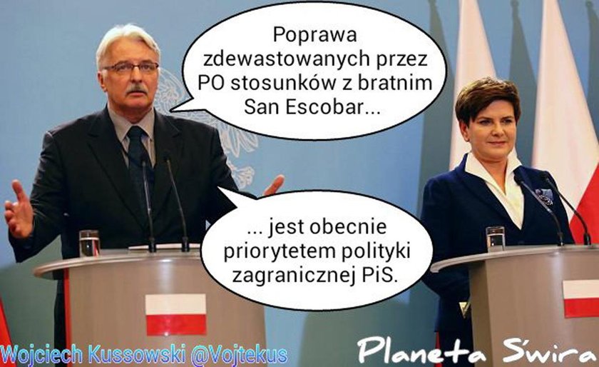 Waszczykowski i "San Escobar". Internauci kpią. MEMY