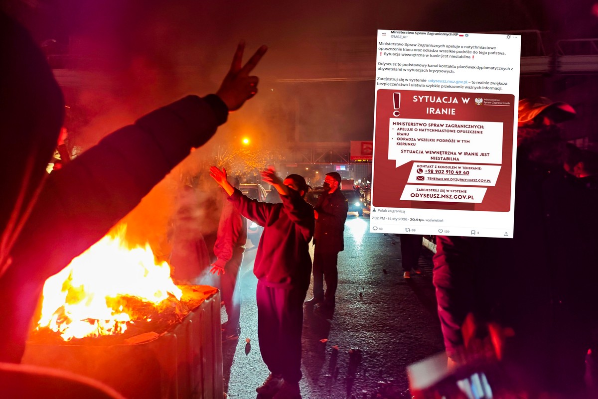 "Apelujemy o natychmiastowe opuszczenie Iranu". MSZ ostrzega podróżujących