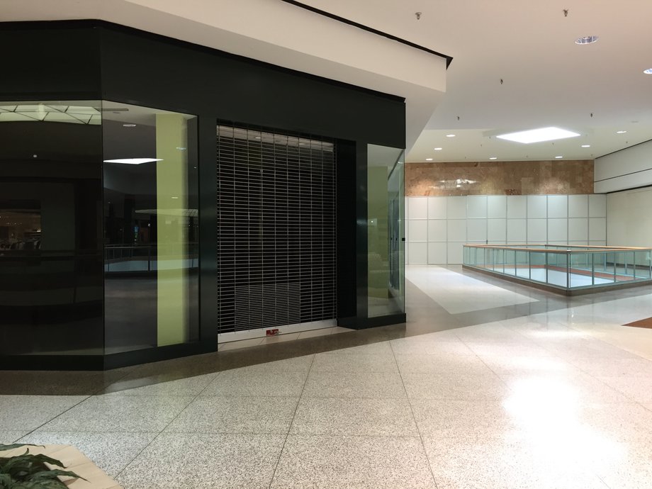 Many storefronts in the struggling Regency Square mall in Richmond, Virginia have gone dark.