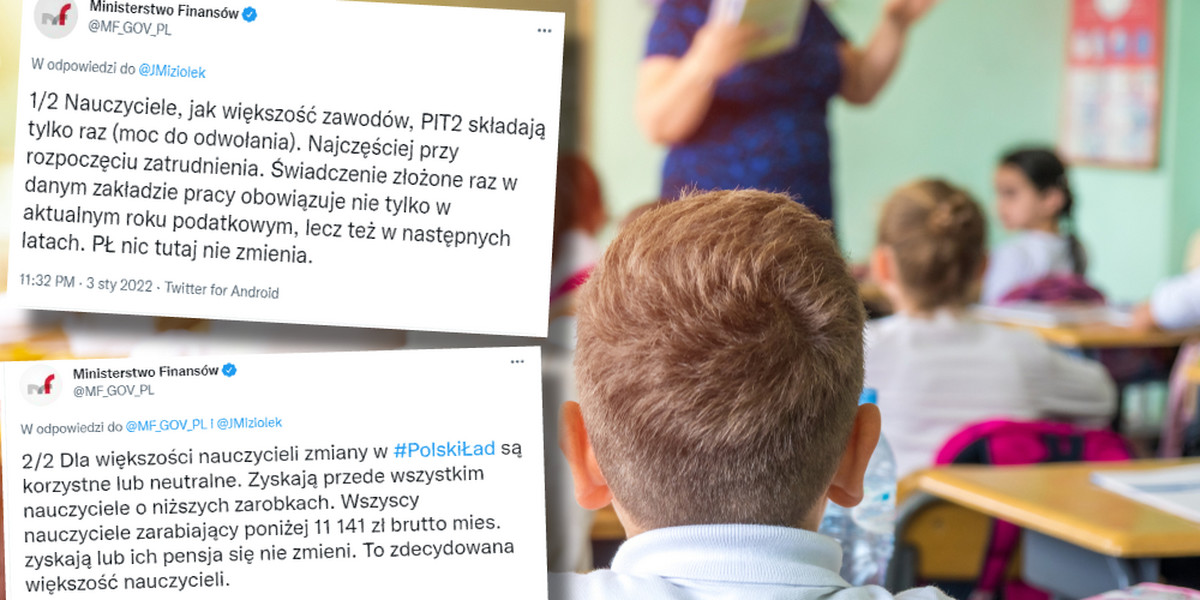 Dla większości nauczycieli zmiany w Polskim Ładzie są korzystne lub neutralne — przekonuje Ministerstwo Finansów
