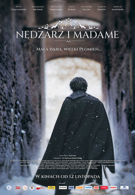 Plakat promujący film "Nędzarz i madame"