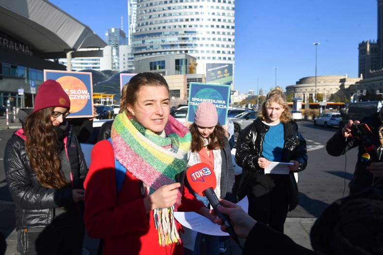 Dominika Lasota z Młodzieżowego Strajku Klimatycznego