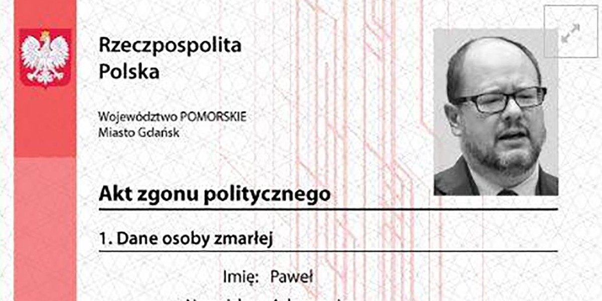 Szokujące szczegóły postanowienia o umorzeniu śledztwa ws. aktu zgonu Adamowicza