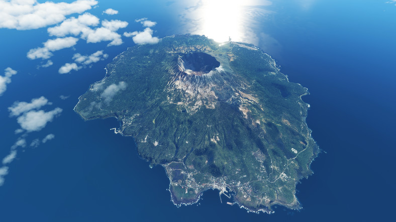 Wyspa Miyake na jednym z krańców Diabelskiego Morza