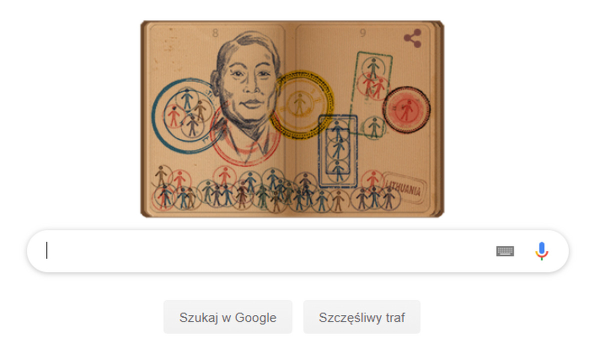 Chiune Sugihara. Japoński Schindler w Google Doodle