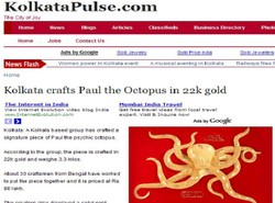 Hindusi ozłocili ośmiornicę - proroka