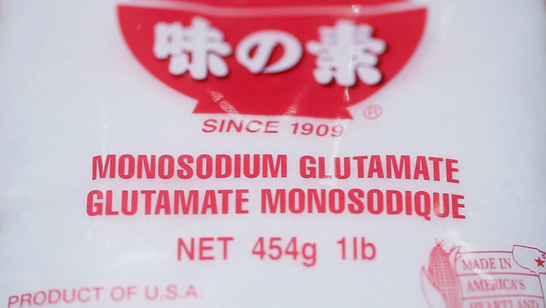 MSG monosodium glutamate label