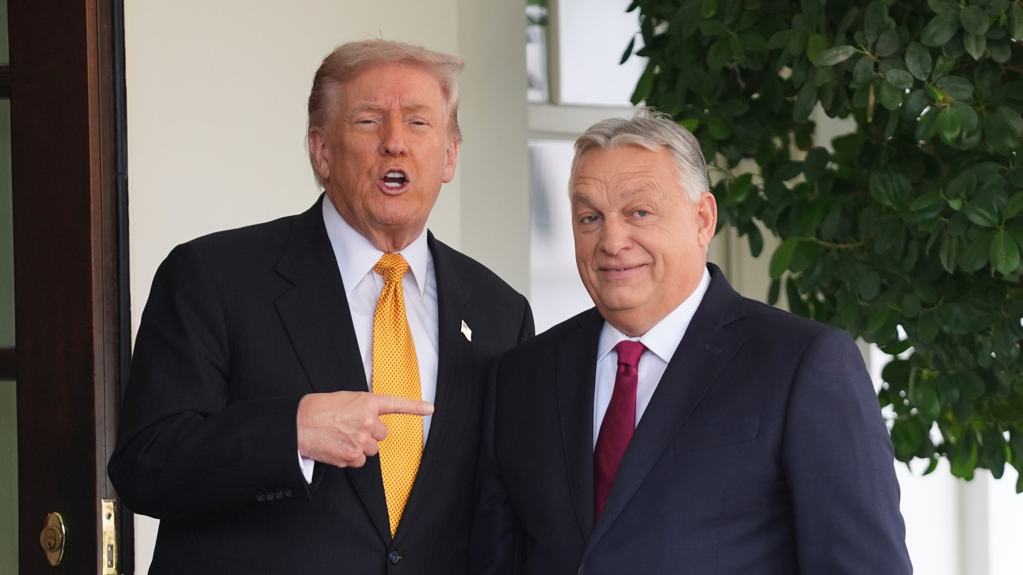 Americký prezident Donald Trump a maďarský premiér Viktor Orbán.