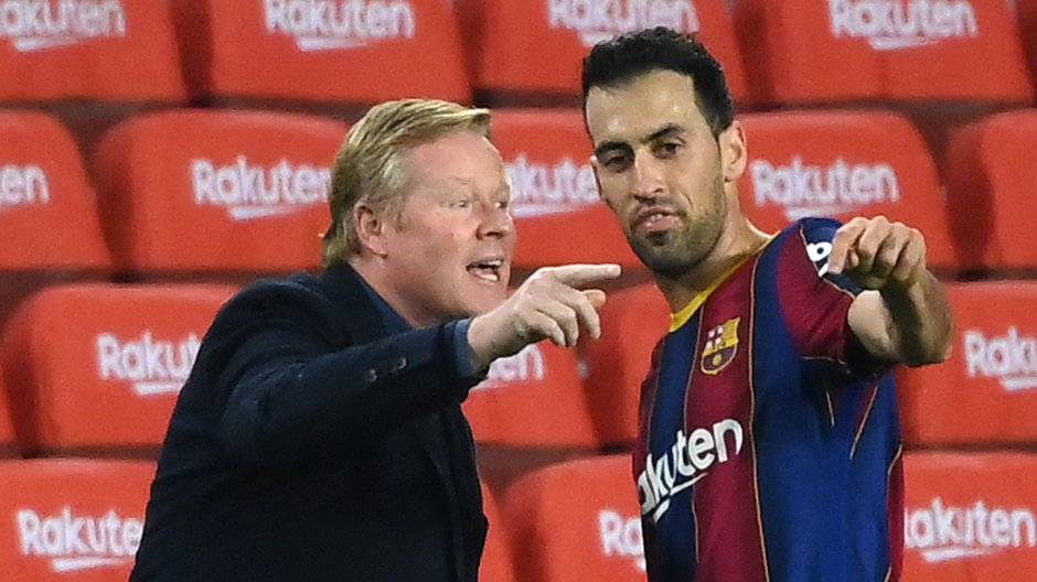 Ronald Koeman i Sergio Busquets