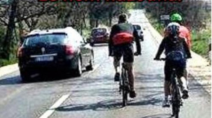 Biciklisek kontra autósok: húzódjon le a bringás vagy sem?