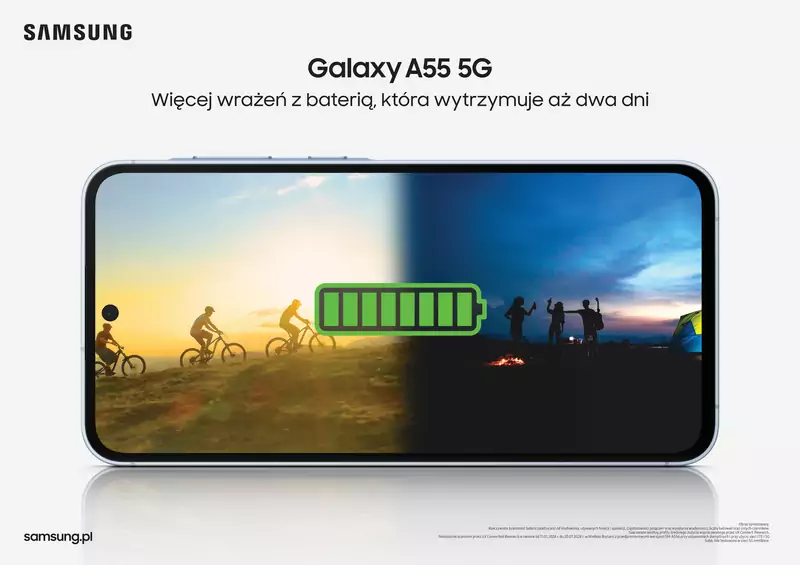 Galaxy A55 5G to mega wytrzymała bateria