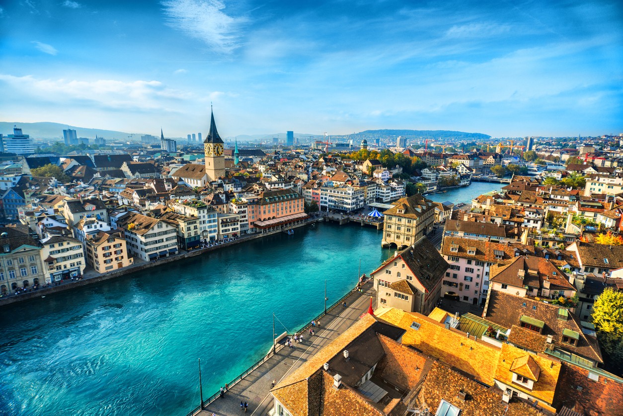 Švajčiarske mesto Zürich. (ilustračné foto)
