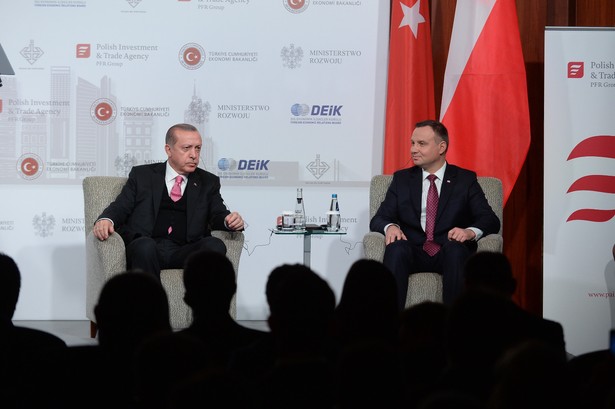 Prezydent Turcji Recep Tayyip Erdogan i prezydent RP Andrzej Duda