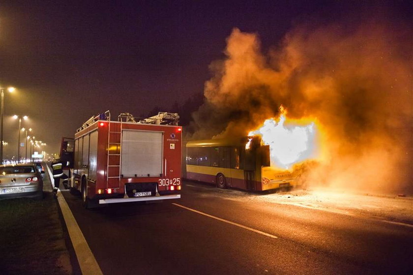 pożar autobusu