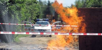 Szok! Słup ognia na ulicy. ZDJĘCIA