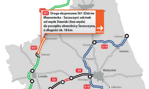 Droga ekspresowa S61 Ostrów Mazowiecka - Szczuczyn