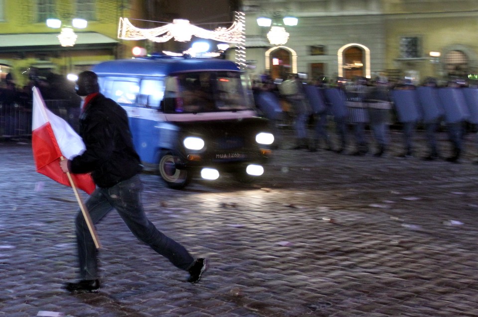 WARSZAWA ROCZNICA STANU WOJENNEGO INSCENIZACJA