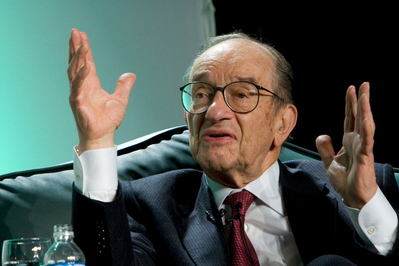 Alan Greenspan, były prezes Fed. Fot. Bloomberg