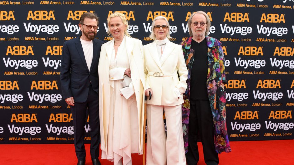 Björn Ulvaeus, Agnetha Fältskog, Anni-Frid Lyngstad i Benny Andersson