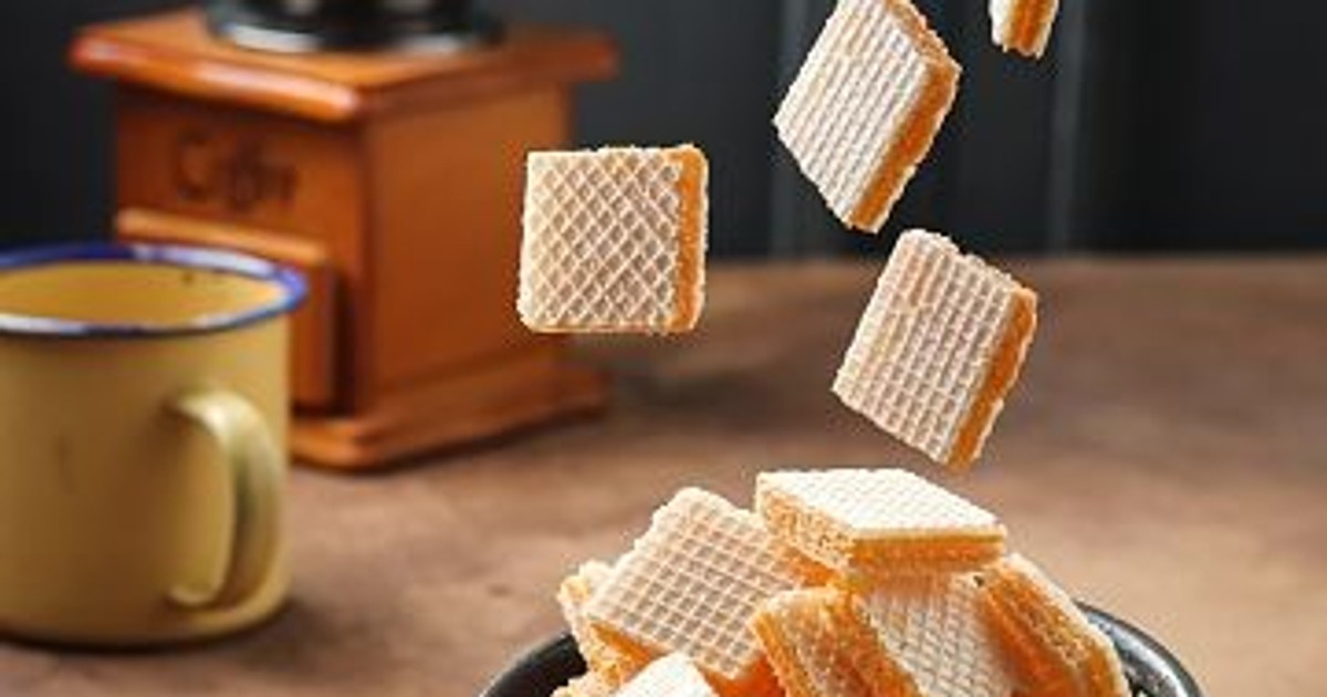 Piszinger, czyli wafle przekładane delikatnym kremem