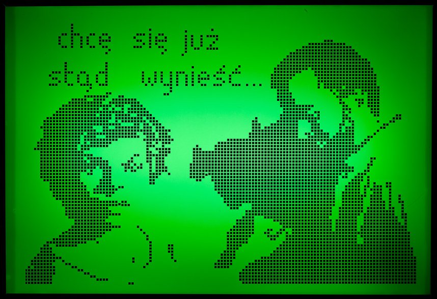 Laura Pawela, "bez tytułu [Chcę się stąd wynieść]" (2003; dofinansowano ze środków Ministra Kultury, Dziedzictwa Narodowego i Sportu pochodzących z Funduszu Promocji Kultury)