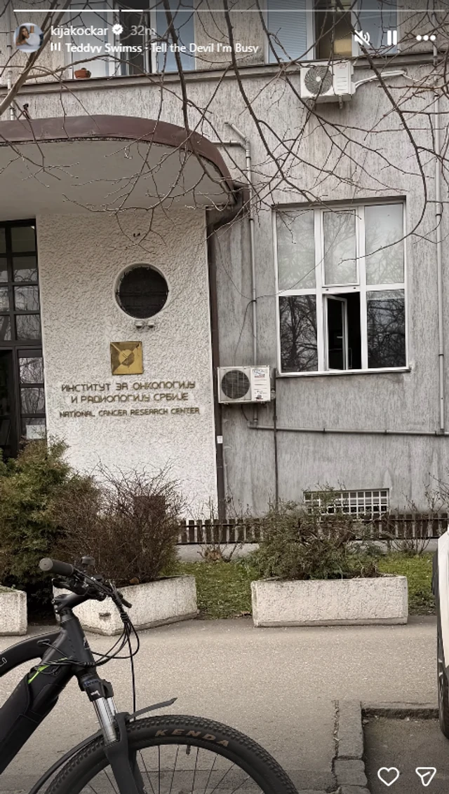 KIJA KOCKAR SE OGLASILA SA INSTITUTA ZA ONKOLOGIJU I RADIOLOGIJU: 2018. godine joj je operisan tumor na dojci, sada podelila sliku iz bolnice