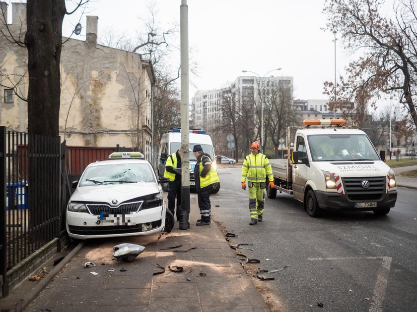 Wypadek na Łąkowej w Łodzi