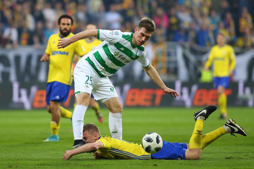 Pilka nozna. Ekstraklasa. Arka Gdynia - Lechia Gdansk. 13.04.2018