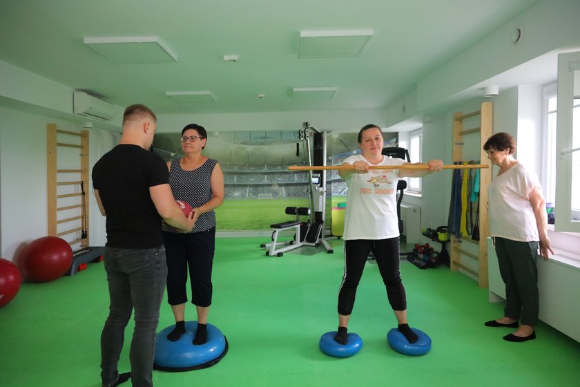 Sala do rehabilitacji pocovidowej w Centrum Medycznego Szpital Św. Rodziny w Łodzi.