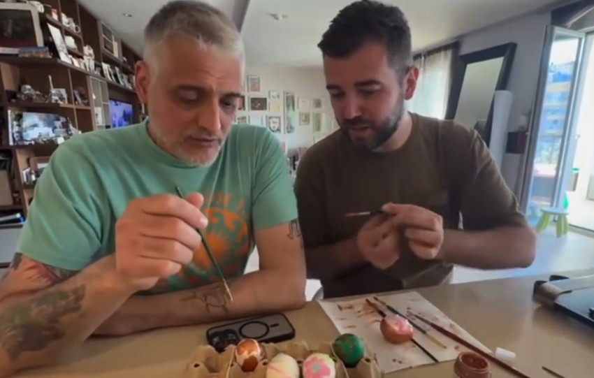 Čeda Jovanović sa prijateljem