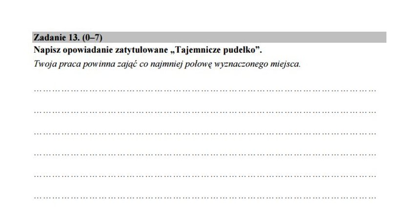 Pierwszy poważny sprawdzian 6-klasistów