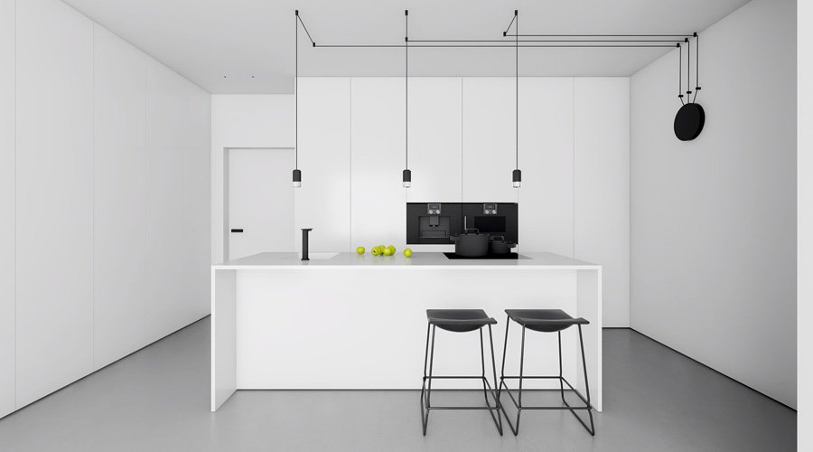 Minimalistyczny apartament w bieli