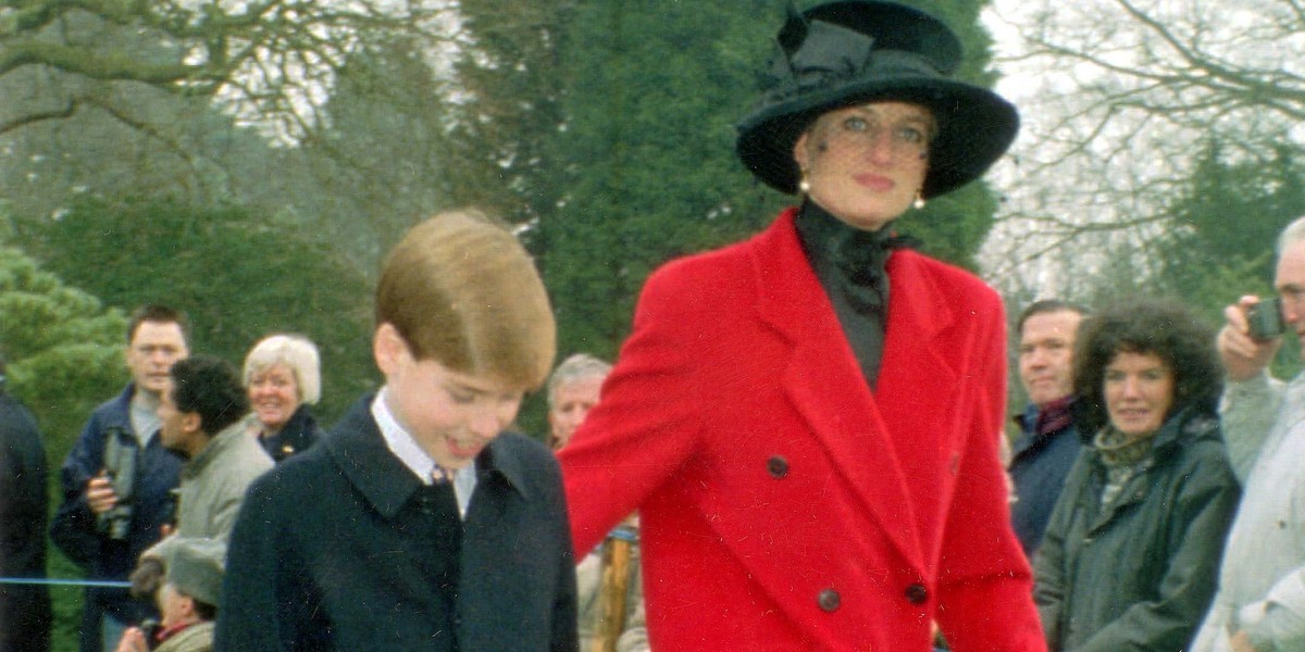 Książę William i księżna Diana w latach 90.