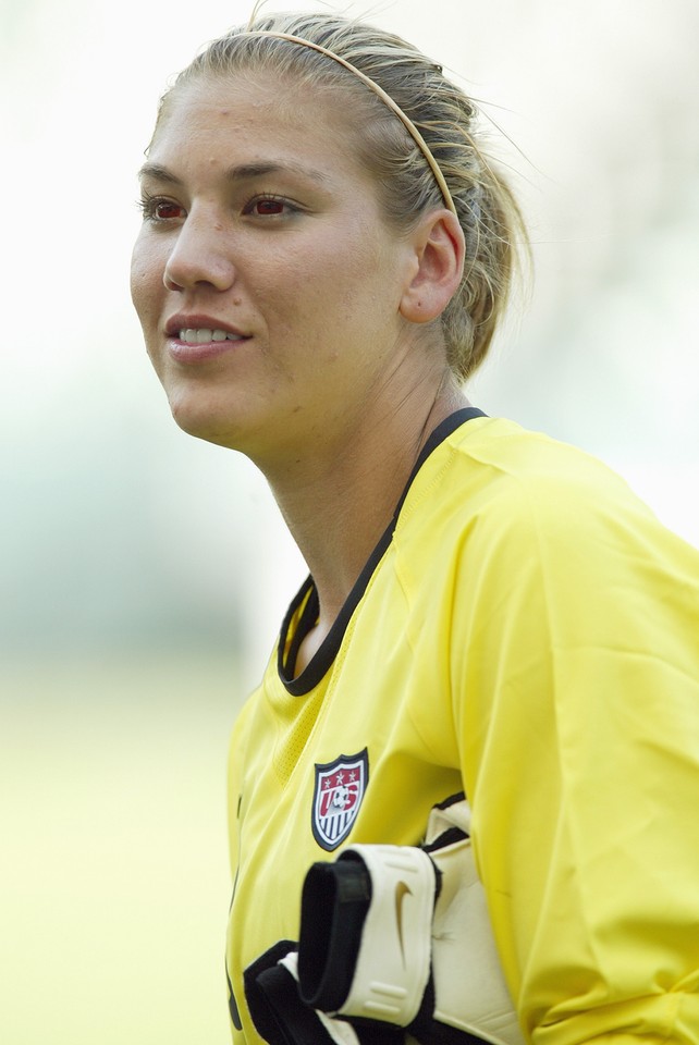 Hope Solo, amerykańska piłkarka, w 2005 roku 