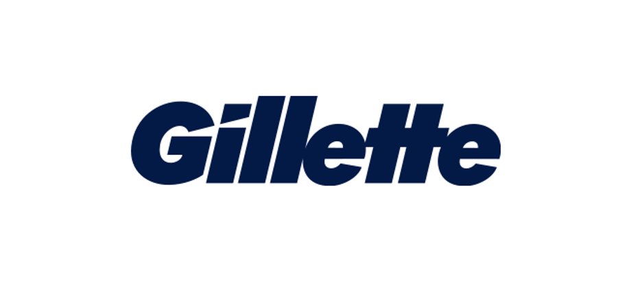 Gillette – Jeśli przyjrzysz się dokładnie „G” i „i” w tym logo, zauważysz, że obie litery zostały równo przycięte – jak po przejechaniu żyletką.