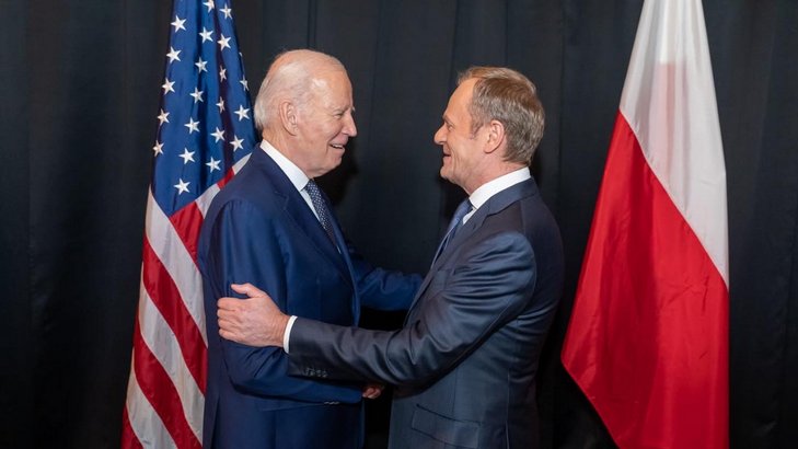 Donald Tusk i Joe Biden