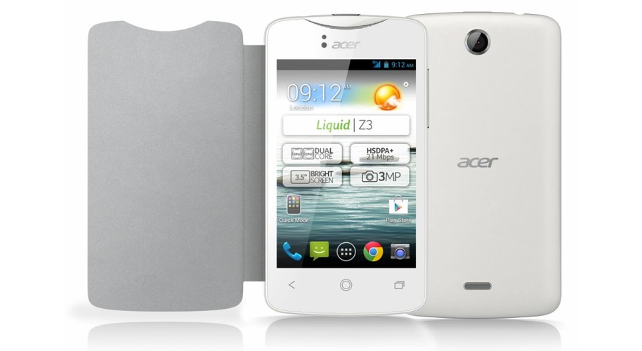 <b>Acer Liquid Z3</b>
<br><br>
Kolejny smartfon o ciekawym wyglądzie i przyzwoitej (jak na swoją cenę) specyfikacji. Zaletą Liquid Z3 jest również wytrzymała bateria. Wadą urządzenia jest natomiast słaby aparat i sporadyczne problemy z Wi-Fi i modułem GPS.
<br><br>
Cena: od 418 zł