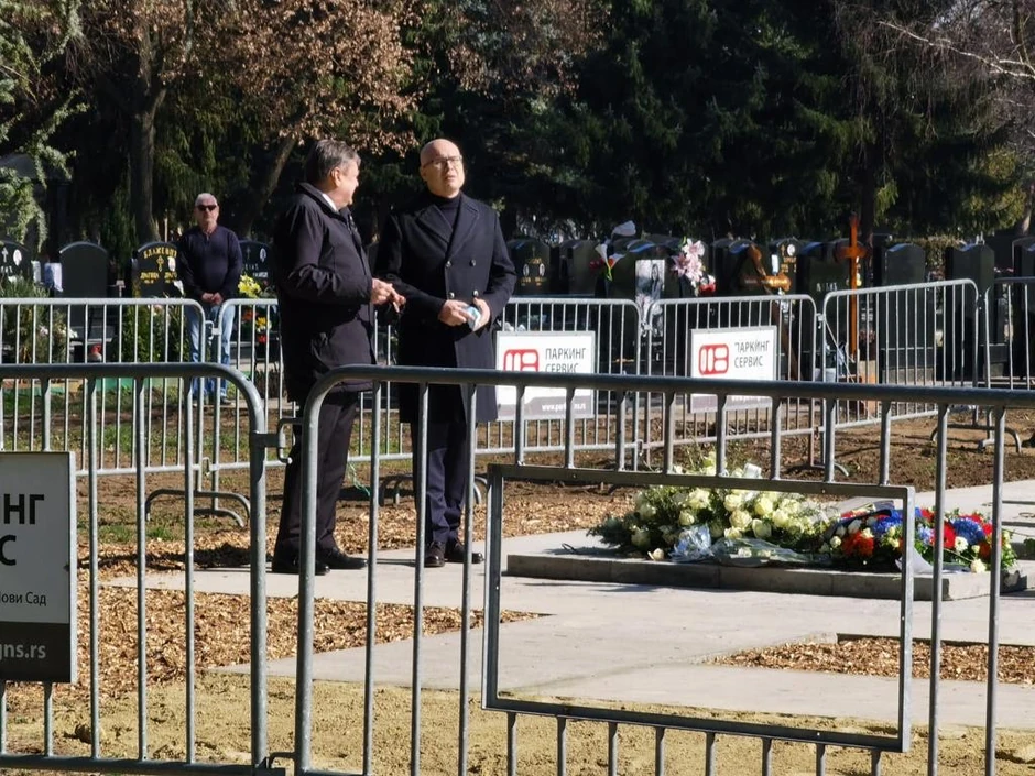 Vučević na sahrani sa gradonačelnikom