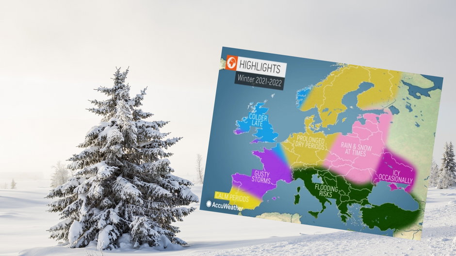 Prognoza pogody na zimę wg serwisu AccuWeather